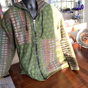 multi colored hoodie From NAPAL. HAND MADE 100% cotton